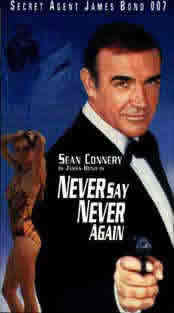 Poster from The Warner Bros movie "Never Say Never Again"