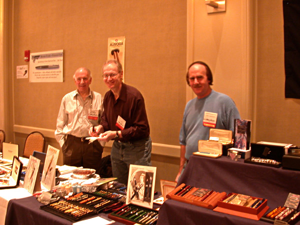 Fountain Pen Hospital, Ed Fingerman (center) and Terry Wiederlight (right) 