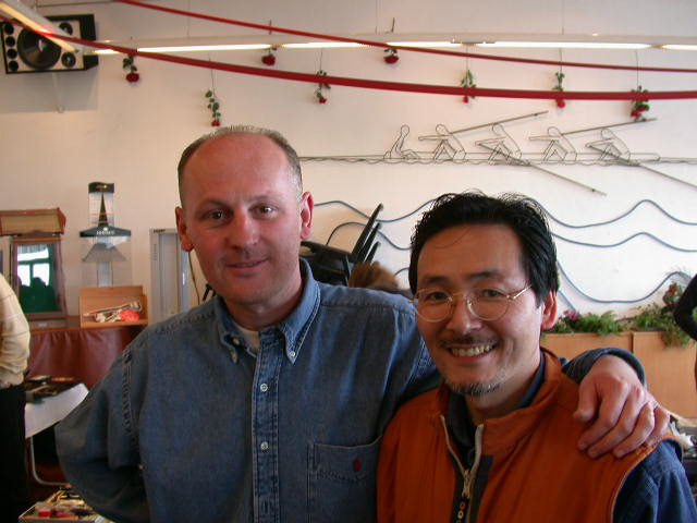 Miro Tischler (left) with Eizo Fujii