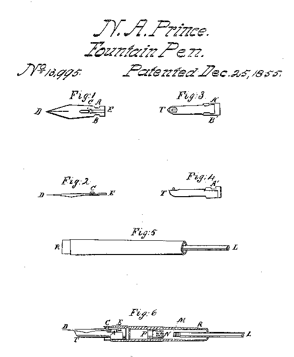 The Prince Protean Fountain Pen Patent
